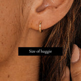 Dainty Tanzanite Huggies