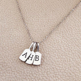 White Gold Luna Letter Pendant