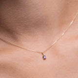 Picture of Luna Rae Solid 9k Gold Amethyst Necklace