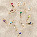 Yellow Gold Birthstone Ring