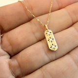 Drop Diamond Bar Necklace