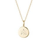 Yellow Gold Family Imprint Necklace