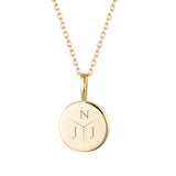 Yellow Gold Family Imprint Necklace
