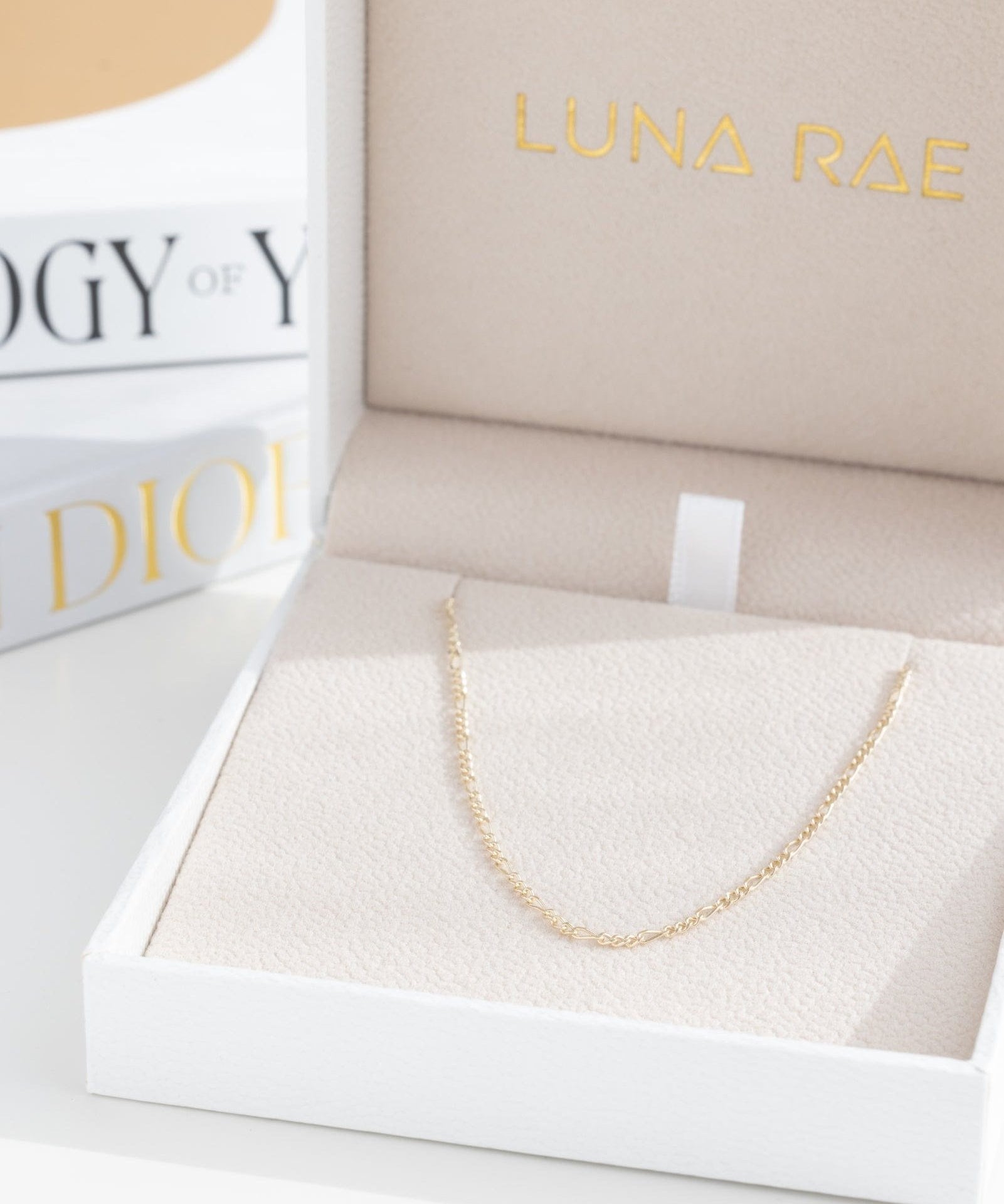 Picture of Luna Rae Solid 9k Gold Figaro Chain
