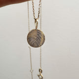 Flat Disc Imprint Pendant