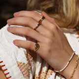 Gold Vermeil Citrine Pinky Ring