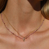 Gold Vermeil Classic Bubble Letter Necklace