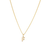Gold Vermeil Classic Bubble Letter Necklace