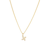 Gold Vermeil Classic Bubble Letter Necklace