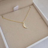 Gold Vermeil Classic Crescent Necklace