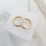 Gold Vermeil Classic Hoops Large