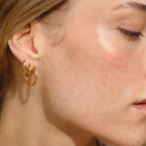 Gold Vermeil Classic Hoops Small
