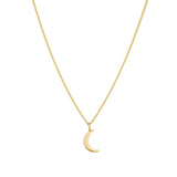 Gold Vermeil Crescent Pendant