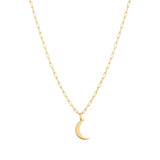 Gold Vermeil Crescent Pendant
