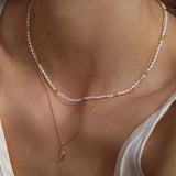 Gold Vermeil Crescent Pendant