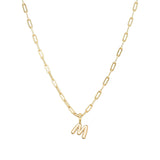 Gold Vermeil Bubble Letter Pendant