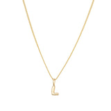 Gold Vermeil Bubble Letter Pendant