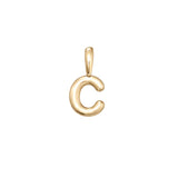 Gold Vermeil Bubble Letter Pendant