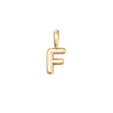 Gold Vermeil Bubble Letter Pendant