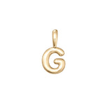 Gold Vermeil Bubble Letter Pendant