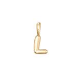 Gold Vermeil Bubble Letter Pendant