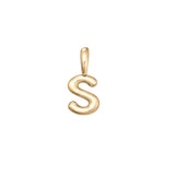 Gold Vermeil Bubble Letter Pendant