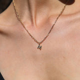 Gold Vermeil Bubble Letter Pendant