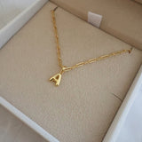Gold Vermeil Bubble Letter Pendant