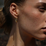 Gold Vermeil Edge Hoops