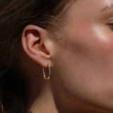 Gold Vermeil Edge Hoops