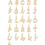 Gold Vermeil Paperclip Bubble Letter Necklace