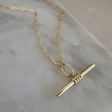 Gold Vermeil Paperclip Florence Necklace