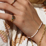 Gold Vermeil Petite Pearl Bracelet