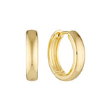 Gold Vermeil Wide Hoops Medium