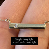 Imperfect Bar Diamond Necklace