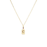 Yellow Gold Letter C