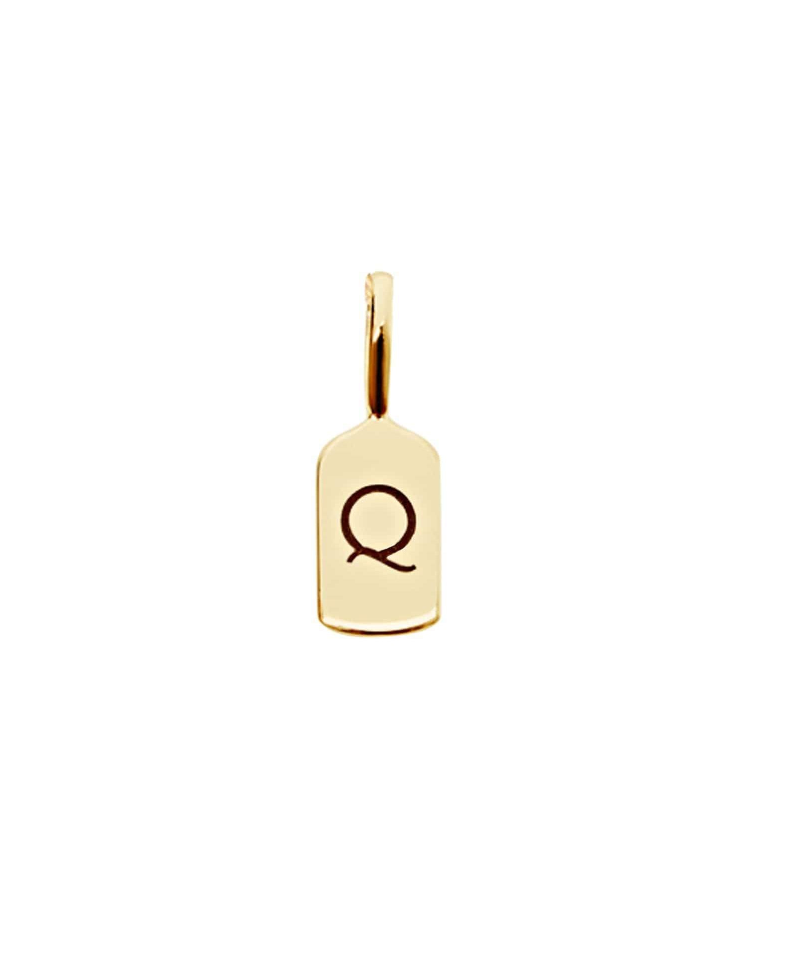 Picture of Luna Rae Yellow Gold Letter Q