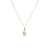 Yellow Gold Letter U