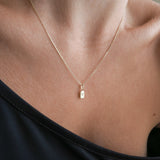 Yellow Gold Letter V