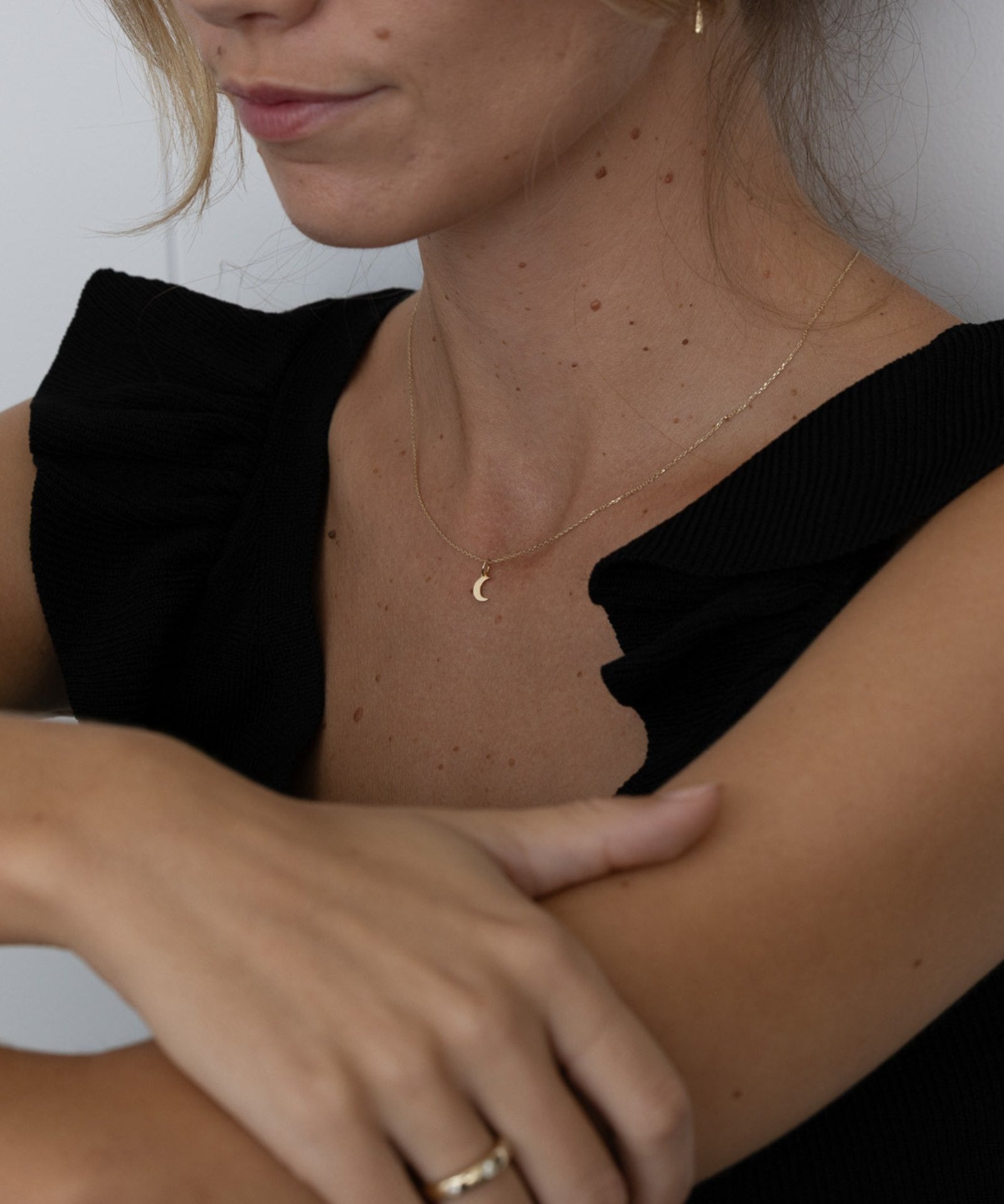 Picture of Luna Rae Solid 9k Gold My Moon Necklace