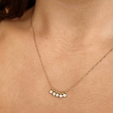 Multi Diamond Necklace Twisted Style Chain