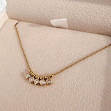 Multi Diamond Necklace Twisted Style Chain