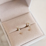 Opal Diamond Earrings