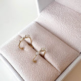 Opal Diamond Earrings