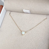 Opal Heart Necklace