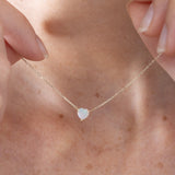 Opal Heart Necklace