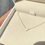 Opal Heart Necklace