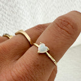 Opal Heart Ring