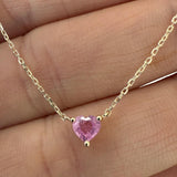 Pink Heart Necklace