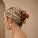 Signature Hair Claw Amber Duo Set